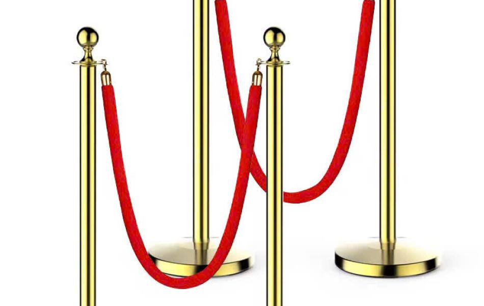 Cây phân cách dây móc màu vàng