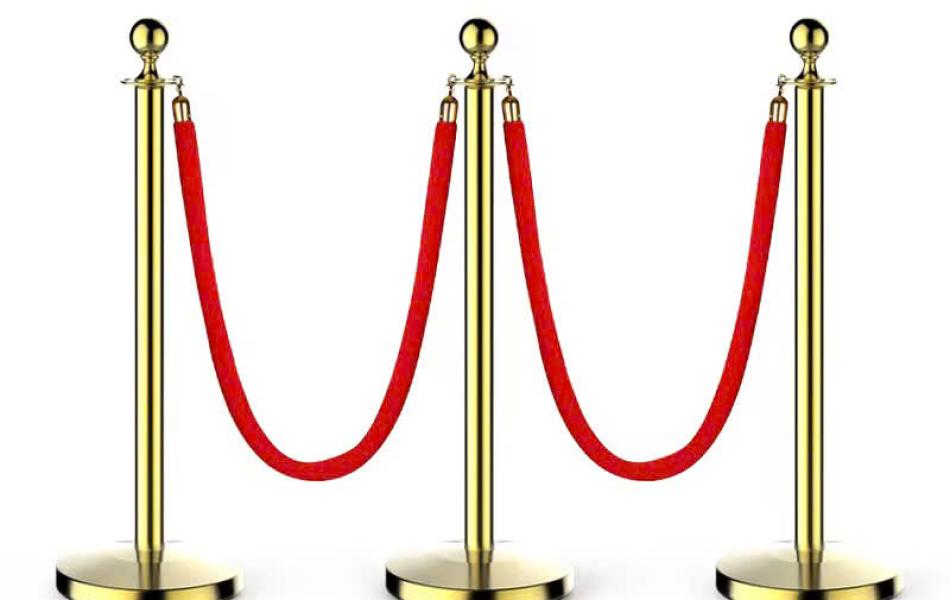 Cây phân cách dây móc màu vàng