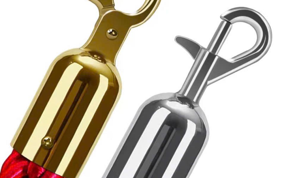 Dây phân cách xoắn đầu móc inox