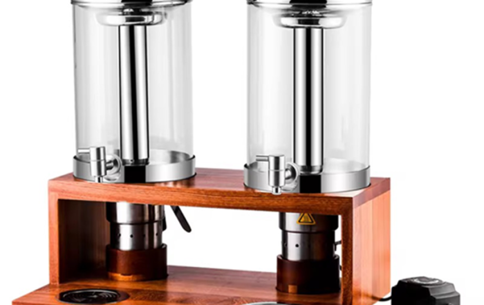 Bình nước trái cây nóng lạnh đế gỗ