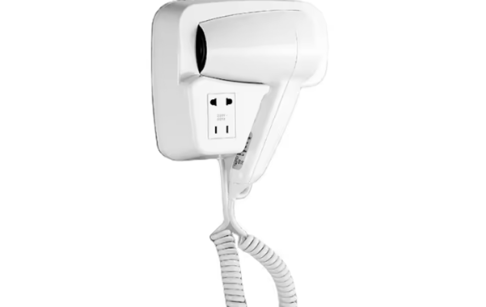 Máy sấy tóc treo tường có ổ cắm