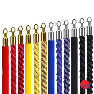 Dây phân cách xoắn đầu móc inox