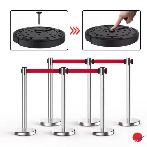 Cây phân cách trắng dây kéo đỏ