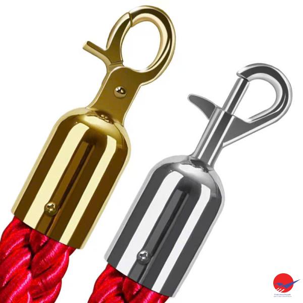 Dây phân cách xoắn đầu móc inox