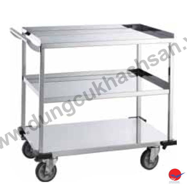 Xe đẩy inox 3 tầng 7605A